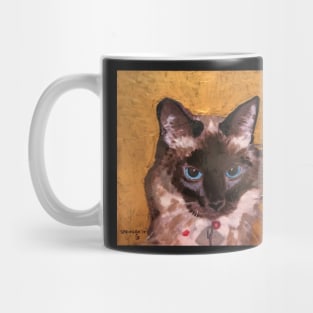 Portrait of a Siamese Cat Mug